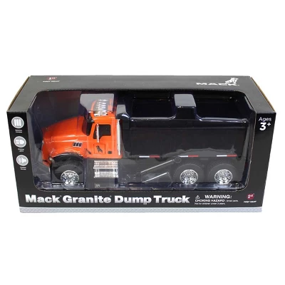 First Gear Inc 1/24 Durable Orange Plastic Mack Granite Dump Truck With Lights And Sounds 3 First Gear Inc 1/24 Durable Orange Plastic Mack Granite Dump Truck With Lights And Sounds