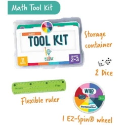 Carson Dellosa Education Be Clever Wherever Math Tool Kit Manipulative, Grade 2-3