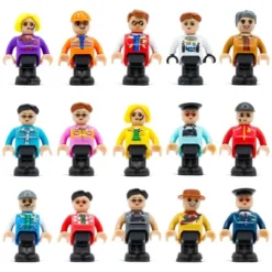 Playmags 15 Pack Magnetic Community Figures, Play People For Magnetic Tiles