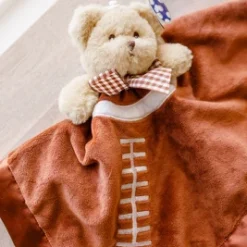 Bearington Baby Touchdown Snuggler, Football Plush Stuffed Animal Teddy Bear Security Blanket, Lovey 15" -Toy Store GUEST bb53ba18 0159 4954 95cc 772166bacd6b
