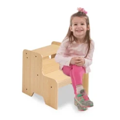 Melissa & Doug Wooden Step Stool - Natural -Toy Store GUEST bc0d28f1 9059 453b a9a5 47f18ad912d2
