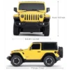 Link Ready! Set! Go! 1:24 Scale Remote Control Jeep Wrangler Toy Vehicle For Kids And Adults - Yellow