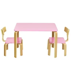 Costway 3 Piece Kids Wooden Table And 2 Chairs Set Children Activity Art Desk Furniture/Activity Art Desk Furniture 23 Costway 3 Piece Kids Wooden Table And 2 Chairs Set Children Activity Art Desk Furniture/Activity Art Desk Furniture -Toy Store GUEST bf79af72 4935 462c 9bab 637c51d37602