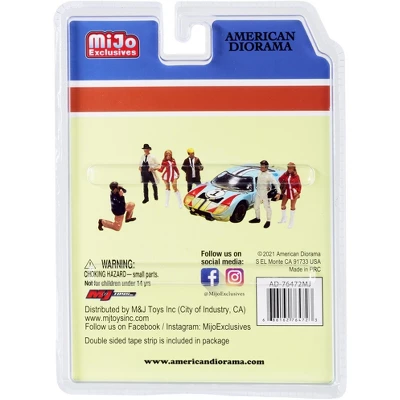 "Race Day 2" 6 Piece Diecast Figurine Set For 1/64 Scale Models By American Diorama 4 "Race Day 2" 6 Piece Diecast Figurine Set For 1/64 Scale Models By American Diorama - Image 2