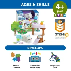 Learning Resources Coding Critters Bopper, Hip & Hop, Screen-Free Early Coding Toy For Kids, 22 Pieces, Ages 4+ -Toy Store GUEST c0faabcf 44d3 4247 828a b09302719a5e