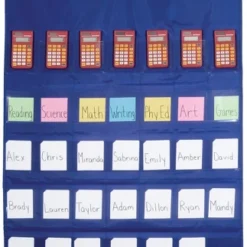 School Smart Calculator-Multi-Use Pocket Chart, 30 X 38 Inches
