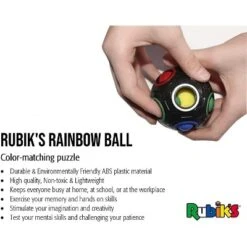 Brand Partners Group Rubiks Cube Rainbow Ball Color Matching Puzzle