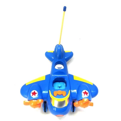 Link Cartoon RC Airplane Lightning Fast,Colorful & Bright, Honks & Plays Music Great Gift For Kids - Blue 7 Link Cartoon RC Airplane Lightning Fast,Colorful & Bright, Honks & Plays Music Great Gift For Kids - Blue - Image 5