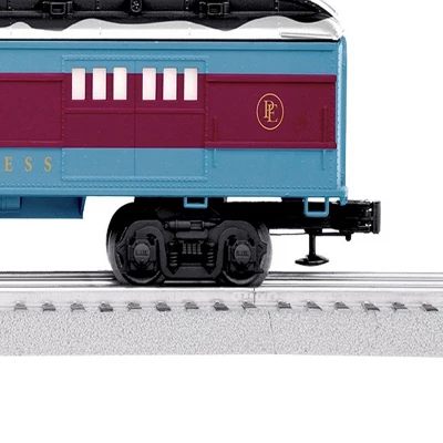 Lionel Trains The Polar Express Letters To Santa Mail Car With Snow Covered Roof, Interior Illumination, And Operating Couplers, Blue/Red 5 Lionel Trains The Polar Express Letters To Santa Mail Car With Snow Covered Roof, Interior Illumination, And Operating Couplers, Blue/Red - Image 3