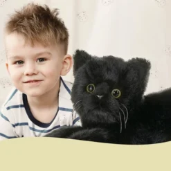 Bearington Collection Plush Stuffed Animal Black Cat, 15" -Toy Store GUEST c59fc094 4876 4840 a45e a5a047ef4dd0