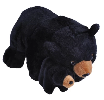 Wild Republic Mom & Baby Black Bear Stuffed Animal, 12 Inches 3 Wild Republic Mom & Baby Black Bear Stuffed Animal, 12 Inches