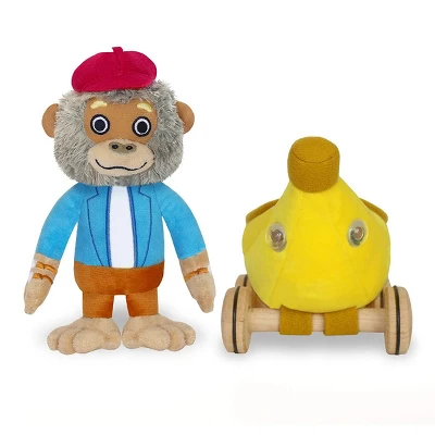 Yottoy Bananas Gorilla Soft Toy 7.5” With Bananamobile 8” 4 Yottoy Bananas Gorilla Soft Toy 7.5” With Bananamobile 8” - Image 2