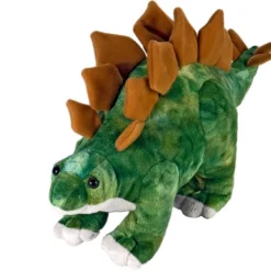 Wild Republic Dinosauria Mini Stegosaurus Stuffed Animal, 10 Inches