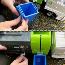 Big Daddy - Green City Sanitation Truck - DUO Trash & Recycling Cans With Lifting & Dumping Action -Toy Store GUEST cb26a977 c14c 4ae3 98a4 668053281074