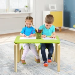 Costway 3 Piece Kids Wooden Table And 2 Chairs Set Children Activity Art Desk Furniture/Activity Art Desk Furniture 15 Costway 3 Piece Kids Wooden Table And 2 Chairs Set Children Activity Art Desk Furniture/Activity Art Desk Furniture -Toy Store GUEST cb707180 3b8d 42c7 be99 868cb58e3eb6