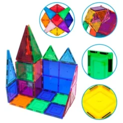 Picasso Tiles Magnetic Tile 60pc Building Set 18 Picasso Tiles Magnetic Tile 60pc Building Set -Toy Store GUEST cd9097c4 b903 4ef1 8948 bc55785f0fce