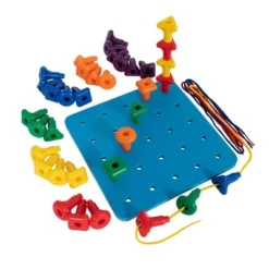 Edxeducation Stacking Shape Pegs & Pegboard Set