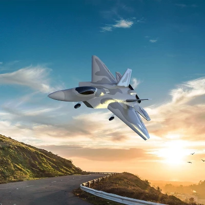Top Race F-22 Raptor RC Jet - Battery Powered 4 Ch, 6 Axis Gyro, 300+ Ft Range 3 Top Race F-22 Raptor RC Jet - Battery Powered 4 Ch, 6 Axis Gyro, 300+ Ft Range
