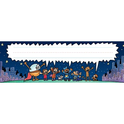 Scholastic Teacher Resources Dog Man Name Plates, 36 Per Pack, 3 Packs 3 Scholastic Teacher Resources Dog Man Name Plates, 36 Per Pack, 3 Packs