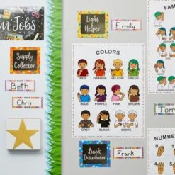 Bright Creation Sign Language Posters For Kids, Teacher Classroom Supplies (13 X 17 In, 8 Pack)