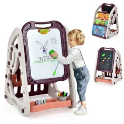 Costway 3-in-1 Kids Art Easel Double-Sided Tabletop Easel W/Art Accessories 21 Costway 3-in-1 Kids Art Easel Double-Sided Tabletop Easel W/Art Accessories -Toy Store GUEST d4a86223 e947 4eb2 ac32 e31f874533ec