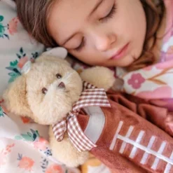 Bearington Baby Touchdown Snuggler, Football Plush Stuffed Animal Teddy Bear Security Blanket, Lovey 15" -Toy Store GUEST d6740725 4295 4ac0 8609 c07aca323af1