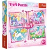 Trefl 4in1 Unicorns And Magic Kids Jigsaw Puzzle - 207pc