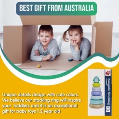 Leo & Friends Penguin Stacking Toddler Ring Tower -Toy Store GUEST d9a0bd7d d38d 40d3 add2 76bed03e64ab