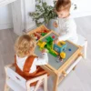 Costway Kids Multi Activity Play Table Wooden Building Block Desk W/ Storage Paper Roll -Toy Store GUEST dac4225c 0852 46de 9d0b 518ad7a87b31