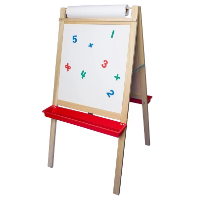 Crestline Products Deluxe Magnetic Paper Roll Easel, Dry Erase/Black Chalk 4 Crestline Products Deluxe Magnetic Paper Roll Easel, Dry Erase/Black Chalk - Image 2