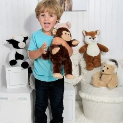 Bearington Collection Swings Soft Plush Monkey Stuffed Animal, 15"