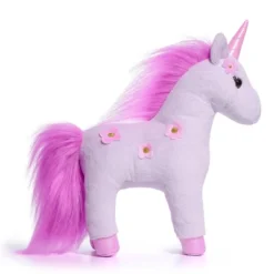 FAO Schwarz 13" Purple Unicorn Glow In The Dark Toy Plush -Toy Store GUEST db75b5ee 166d 4e92 a1cf f492a0da1c65