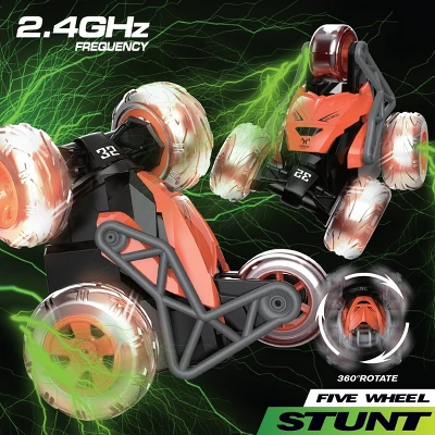 Flipo Quadzilla 5-Wheel Remote Control 360* Spin Stunt Car For Kids & Adults 3 Flipo Quadzilla 5-Wheel Remote Control 360* Spin Stunt Car For Kids & Adults
