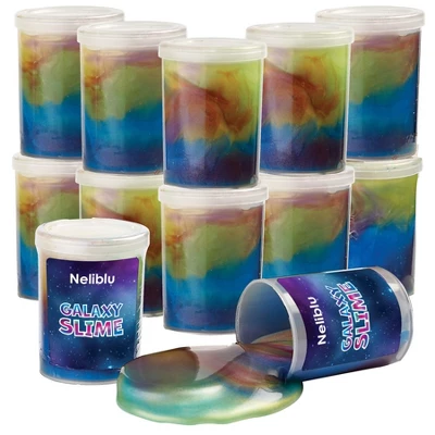 Neliblu Galaxy Slime Kit - 12 Pack 4 Neliblu Galaxy Slime Kit - 12 Pack - Image 2