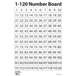 Learning Advantage 1-120 Number Dry Erase Boards, Set Of 10, 2 Sets