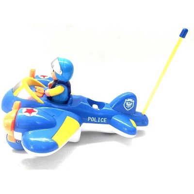 Link Cartoon RC Airplane Lightning Fast,Colorful & Bright, Honks & Plays Music Great Gift For Kids - Blue 6 Link Cartoon RC Airplane Lightning Fast,Colorful & Bright, Honks & Plays Music Great Gift For Kids - Blue - Image 4