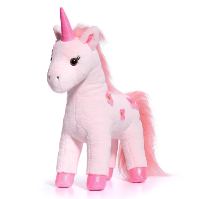 FAO Schwarz 13" Pink Unicorn Glow In The Dark Toy Plush 3 FAO Schwarz 13" Pink Unicorn Glow In The Dark Toy Plush