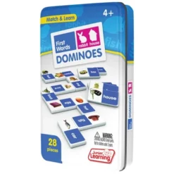 Junior Learning Rhyming & First Words Dominoes Game Set - 56 Dominoes -Toy Store GUEST dea53517 7fe9 44b8 85dc eb7a350d6f93