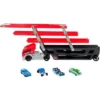 Hot Wheels Mega Hauler And 4 Cars Set, Mega Hauler Truck-4 Cars FPM81