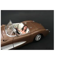 Female Driving Figurine For 1/18 Scale Models By American Diorama