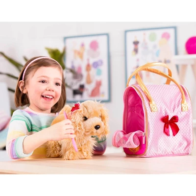 Pucci Pups Golden Dot Glam Bag & Cocker Spaniel Puppy Stuffed Animal 4 Pucci Pups Golden Dot Glam Bag & Cocker Spaniel Puppy Stuffed Animal - Image 2