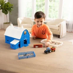 ERTL 1/64 Special Edition New Holland Dairy Barn Set With T6.164 Tractor And Roll-Belt 560 Baler 13982 -Toy Store GUEST e2d25c68 34e2 4162 89b9 9b935aa1c936