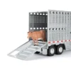 ERTL 1/32 Freightliner 122SD Semi With Livestock Trailer & Cattle 47362
