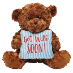 Get Well Soon Bear Plush Pillow, Get Well Soon Bear For Kids, Adults (Dark Brown, 14 In) 9 Get Well Soon Bear Plush Pillow, Get Well Soon Bear For Kids, Adults (Dark Brown, 14 In) -Toy Store GUEST e9bddd78 729a 48e1 bdb5 551815a45e69
