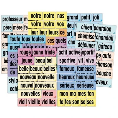 Poster Pals Adjective Attack Card Set, French 3 Poster Pals Adjective Attack Card Set, French