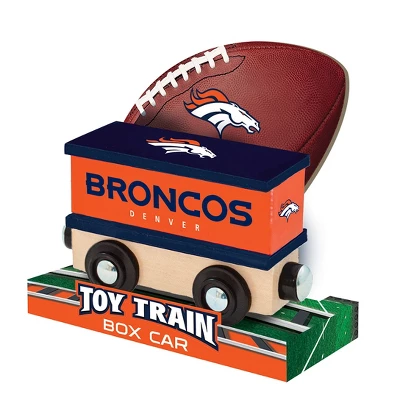 MasterPieces Wood Train Box Car - NFL Denver Broncos 4 MasterPieces Wood Train Box Car - NFL Denver Broncos - Image 2