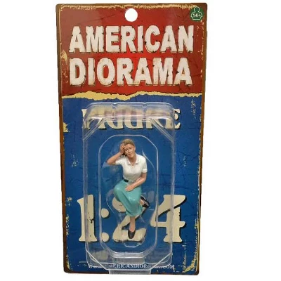 Kristan Sitting Figurine For 1/24 Scale Models By American Diorama 7 Kristan Sitting Figurine For 1/24 Scale Models By American Diorama - Image 5