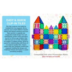 Picasso Tiles Magnetic Tile 30pc Building Set