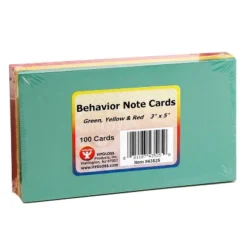 Hygloss Behavior Cards, 3" X 5", Pack Of 100, Assorted