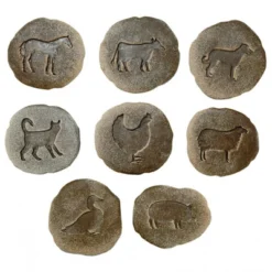 Yellow Door Farmyard Footprints - Set Of 8